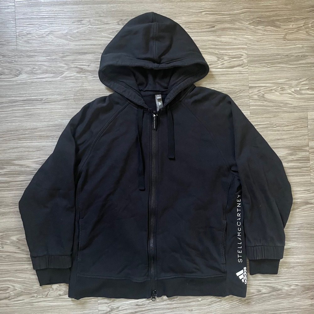 Adidas by Stella McCartney Mens Black Full Zip Hoodie FL3736 Size L